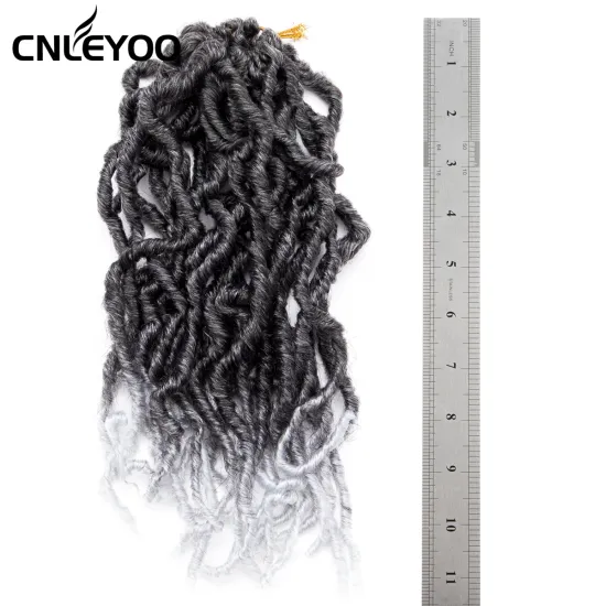 Factory 10 Inch 24 Roots New Faux Loc Crochet Braids Short Nu Locs Crochet Hair For Women