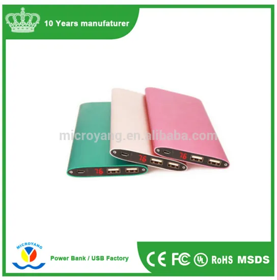 Shenzhen Blade Shape Power Bank 10000mAh aluminum alloy power bank