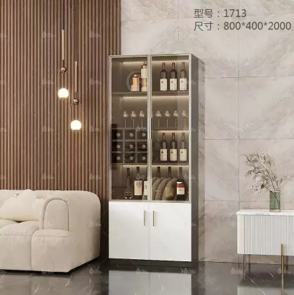 Modern Wine Bar Style Living Room Furniture Partition Cabinet for Wine Display