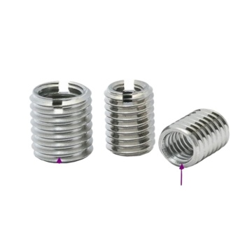 Factory Sales Stainless Steel Self-Tapping Slotted Thread Insert M2 M3 M4 M5 M6 M8 Fasteners