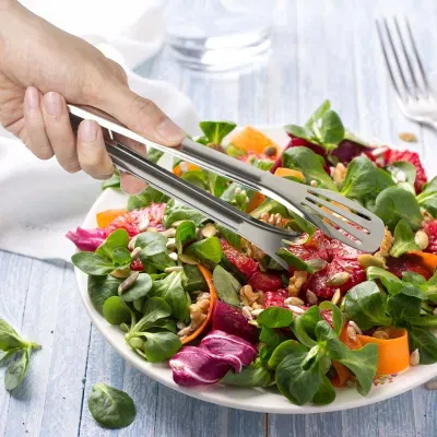 Kitchen New Designed Buffet Cooking Stainless Steel Food Serving Tong