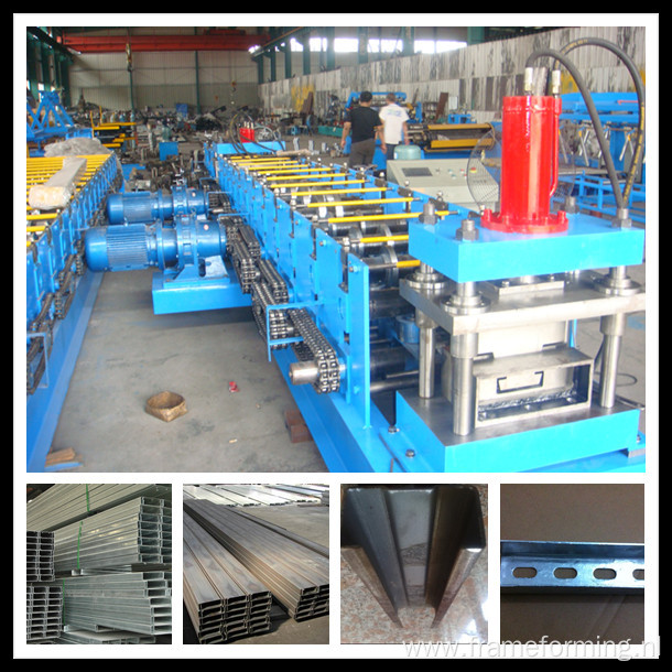 making C shape channel roll forming machine