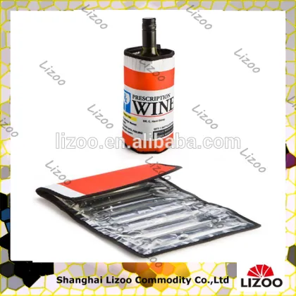 Silver wine cooler wrap