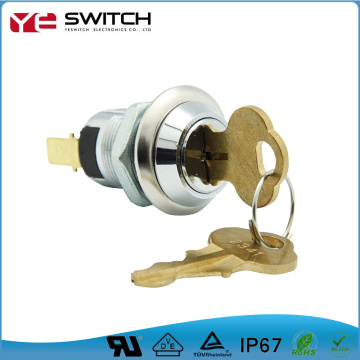 19mm Electrical SPST Key Switch Lock