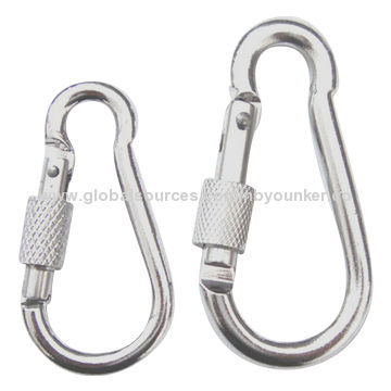 Classical Shape Carabiner Keychain, Made of Aluminium Alloy