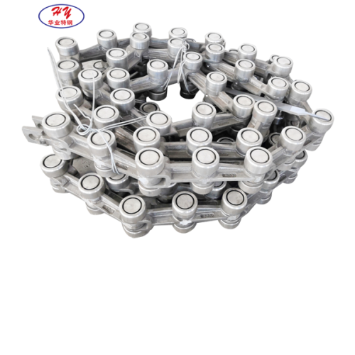 Precision cast link chain in heat treatment furnace