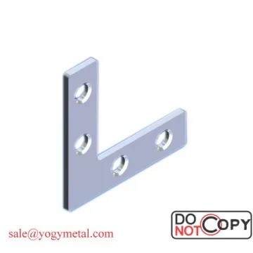 OEM Sheet Metal Fabrication L Shaped Metal Shelf Bracket