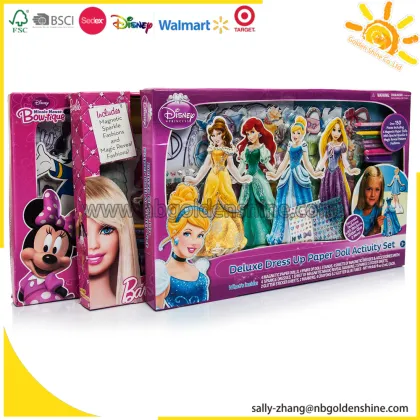 Princess Deluxe Dress Up Paper Doll Activity Set