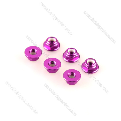 M3 Aluminum Nylon Insert Flange Lock Nuts