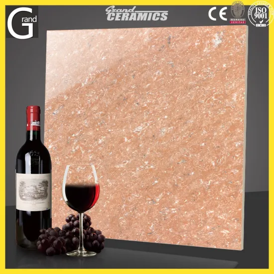 Best Selling In Alibaba Crystal Double Loading Series Red Polished Ceramic Floor Tiles 60x60