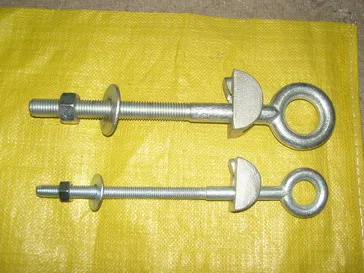 Long Eye Screw Eye Bolt, with Washer Nut