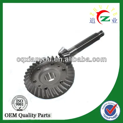 Gearbox bevel gear of three wheeled motorcycle