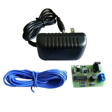 Electronic Water Descaler Decalcifier Conditioner DIY Assembled Kit for Copper PVC Pipe with 12V 2A Adaptor