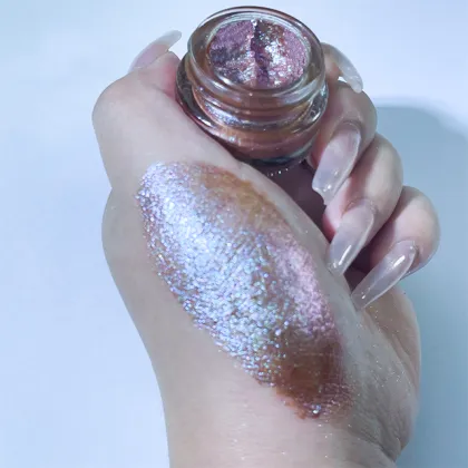 Wholesale High Quality Chrome Flakes Cream Eyeshadow: Premium Make-up Cosmetics Glitter Gel