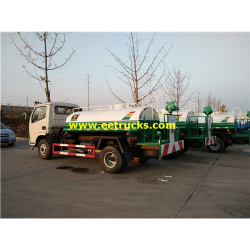 Pequeños camiones cisterna de pulverización de agua 3000L