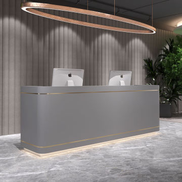 Gold Plated Marble Beauty Salon Counter