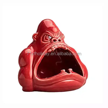 Ceramic Ashtray - Animal Shape, Windproof, Small Cigarette Ash Tray Storage