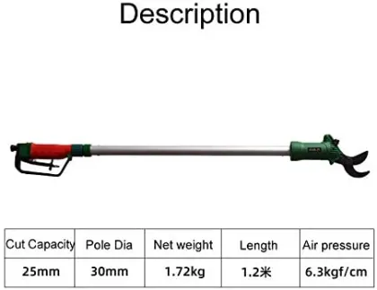 Wilin Pneumatic Pruning Shears: Long Reach Garden Trimmer
