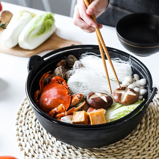 Outdoor Portable High Pressure Cast Iron Chinese Wok Pan Black Metal Sauce Pan