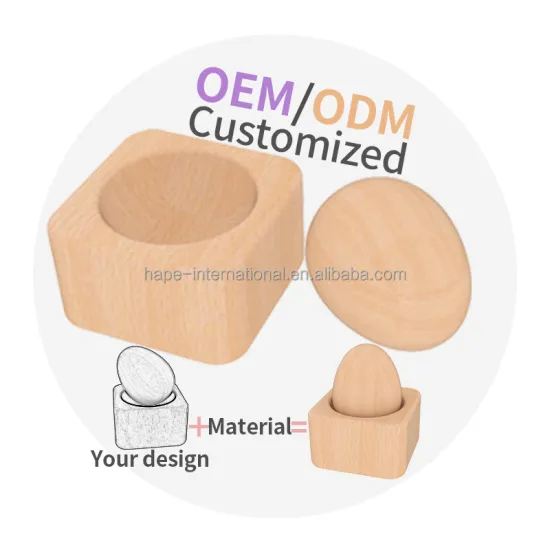 Montessori Educational Toy Set: Baby Sensory, Learn & Development Wooden Toys Gift for Children Including Egg Toy, Cup, and Saucer