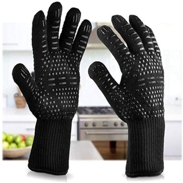 SturdyArmor Flexible Anti-Slip BBQ Cooking Oven Gloves - Heat Resistant, Silicone, 32cm