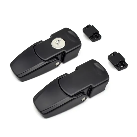 Black Concealed Draw Buckle Latches for Display Box and Tool Cabinets