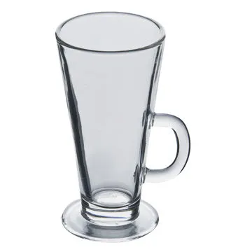 Latte, Glass Coffee Mug with Libbey Shape for Daily Use, Various Printings and Decals are Available