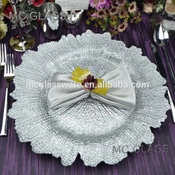 China wholesale silver sponge charger plate for wedding                        
                                                Quality Assured