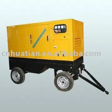 Trailer Power Station with Vibration-reducing Structure