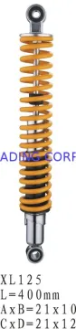 400mm Aluminum Motorcycle Rear Shock Absorbers Seal Assembly 21×10 Xl125