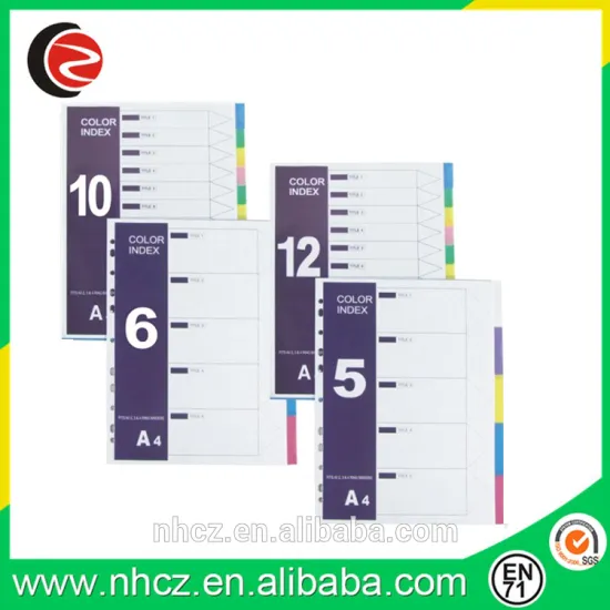 A4 PP Index File Folder Label