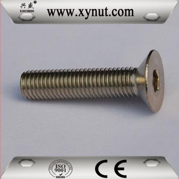 Hot sale hex socket flat head bolt/flat head countersunk bolts