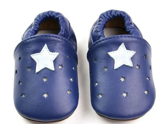 Wholesale Soft Leather Sole Breathable Genuine Leather Baby Shoes