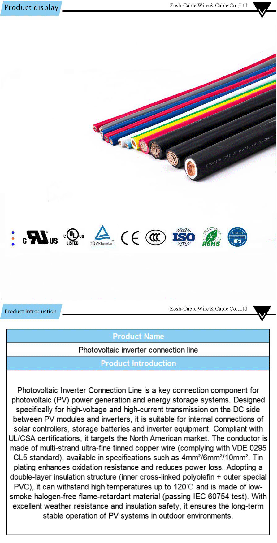 Robot cable (anti-torsion)-xiangqing1-ZS039A