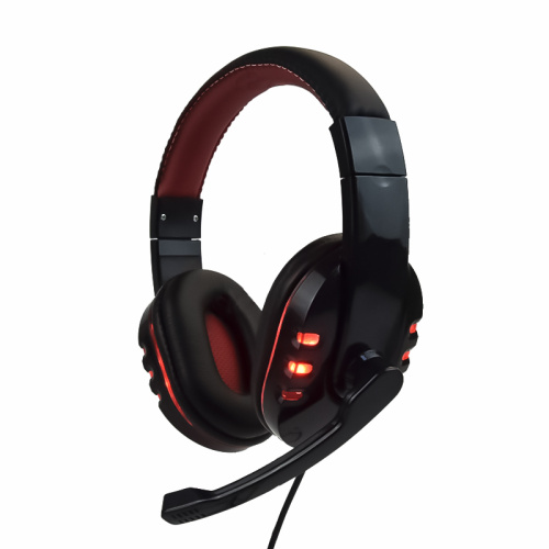 LED lighting wired gaming headset for PS4/PC xBox