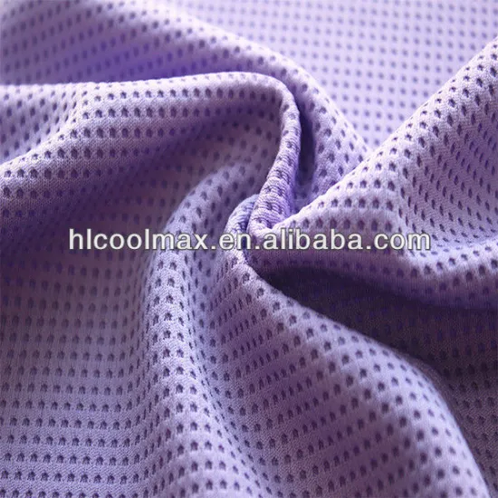 50%coolmax 50%polyester square jacquard knitted fabric