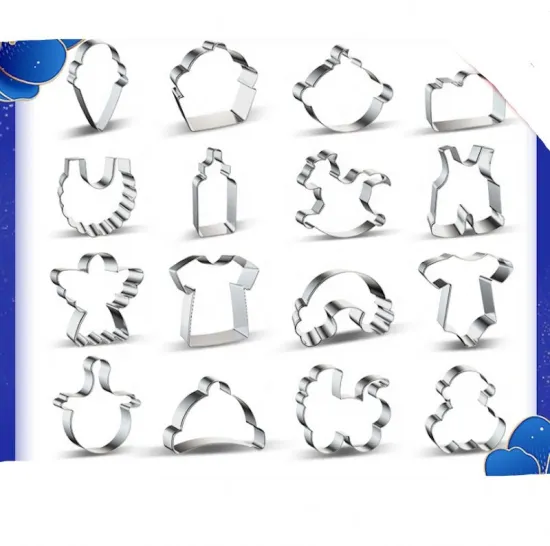 Stainless Steel Biscuit Mold for Baby Birthday Party and Christmas Baking – Wholesale Cookie Cutters