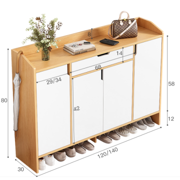 2022 new style four door and one drawer shoe cabinet