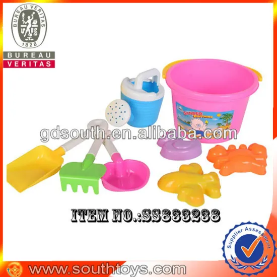 summer season plastic toy beach bucket