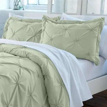 Acqua Pleated Pintuck Sheet Set