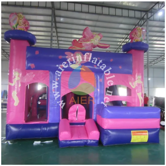 factory price jumping castle/ pink fairy bouncy castles/bounce house for kids