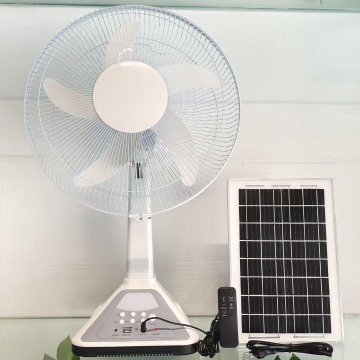 Isolfan portable AC DC Fan solaire rechargeable