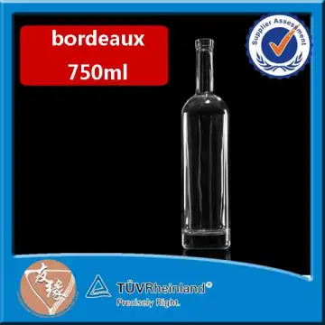 Custom made fancy frosted colored 750ml empty gin bottles sale