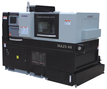 Presisi otomatis 6-sumbu MA25-6S Double Spindle Swiss CNC CNC dengan pengumpan bar
