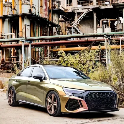 Platinum Honey Lime Car Wrap