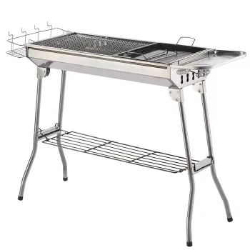 Portable Camping BBQ Grill Set: Outdoor Cooking Made Easy with a Charcoal Grill
