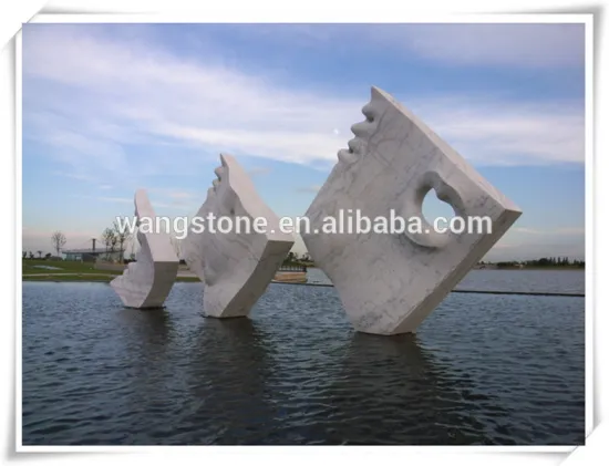 New Product Christmas Stone Abstract Marble Fish Sculpture