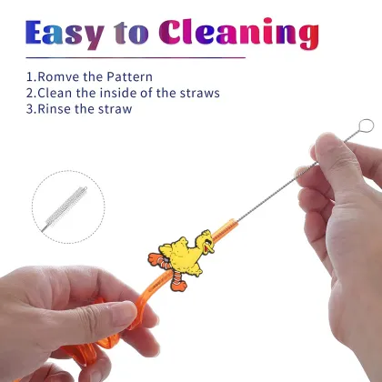 Hot Selling Sesame Friends Street Cartoon Party Straws - Plastic and Rubber Party Supplies