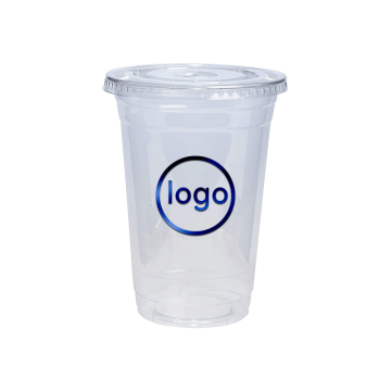 Logo khusus cangkir kopi sekali pakai - cangkir plastik 500ml &amp; 700ml grosir