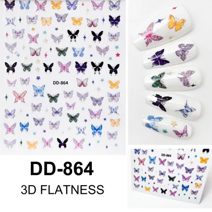 Non-Toxic Gel Nail Polish Stickers & Decals for Nail Art